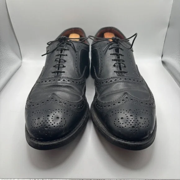 Allen Edmonds McAllister Black Wingtip Oxford Shoes Men's Size 12D